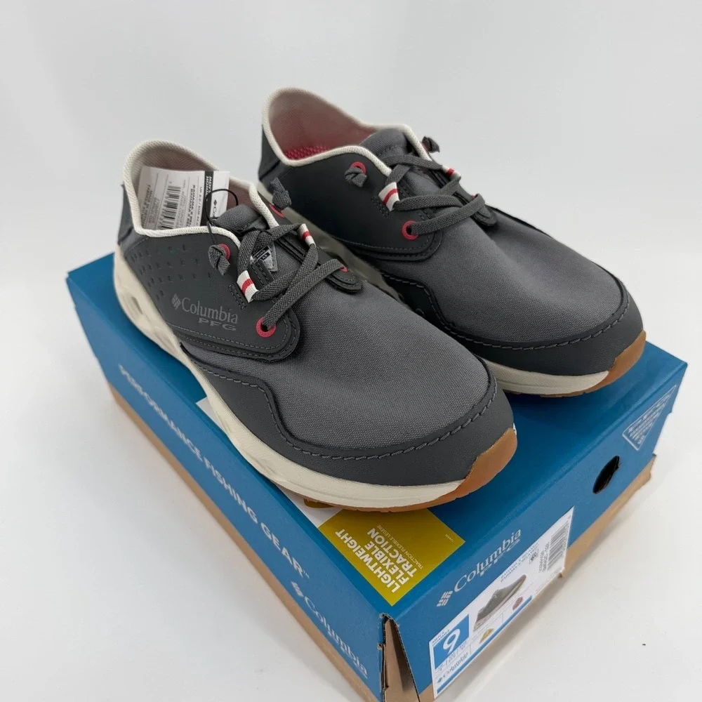 Columbia PFG Bahama X Relaxed‎ Mens Boat Shoes Grill Sunset Red BM9625-028 9